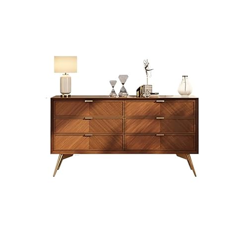 ksjdieunf Küchenvorratsschrank Massivholz-Wohnzimmerschränke, Moderne Schlafzimmer-Schubladenschränke Buffetschrank Mit Stauraum(140cm) von ksjdieunf