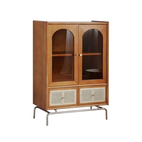 ksjdieunf Küchenvorratsschrank Nordic Dining Sideboard im japanischen Stil Studie Mehrschichtige Aufbewahrungsvitrine Home Schlafzimmer Glass Aufbewahrung Bücherregal Buffetschrank Mit Stauraum von ksjdieunf