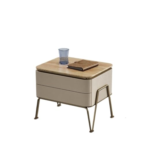 ksjdieunf Schlafzimmermöbel Nachttisch Aus Massivem Holz, Schlafzimmer, Zuhause, Marmor-Nachttisch, Einfach Und Modern Beistelltische Schlafzimmer(1) von ksjdieunf