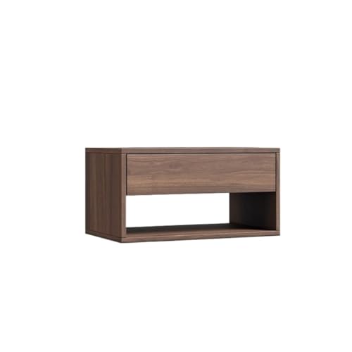 ksjdieunf Schlafzimmermöbel Nachttisch Aus Massivem Holz, Schwarzem Walnussholz Beistelltische Schlafzimmer(B) von ksjdieunf