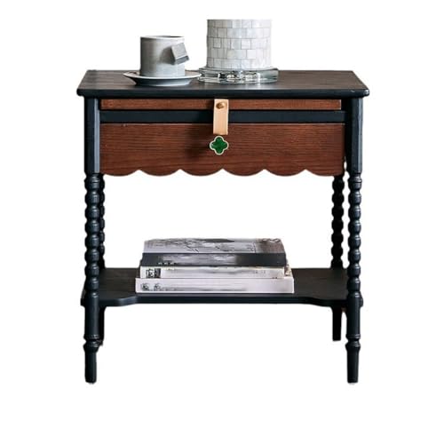 ksjdieunf Schlafzimmermöbel Nordic Retro Wohnzimmer Seite Tisch Sofa Ecke Schlafzimmer Nachttisch Lagerung Schrank Balkon Beistelltische Schlafzimmer von ksjdieunf