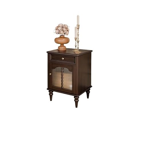 ksjdieunf Schlafzimmermöbel Retro Nachttisch Massivholz Schlafzimmer Nachttisch Kleiner Stauraum Nachttisch Beistelltische Schlafzimmer von ksjdieunf