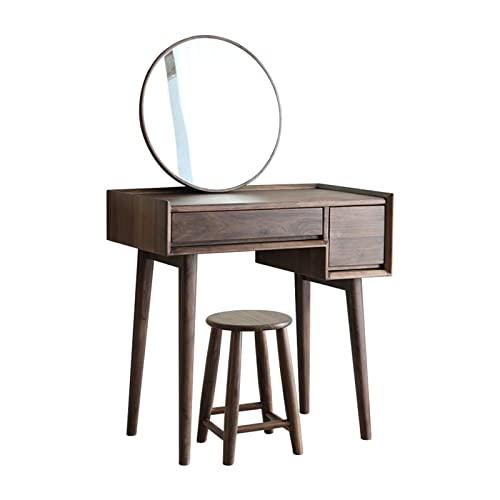 ksjdieunf Schminktisch Kommode aus Holz Schminktisch Einfache kleine Rahmen Aufbewahrung Struktur Zarte Waschtisch Zum Anziehen von ksjdieunf