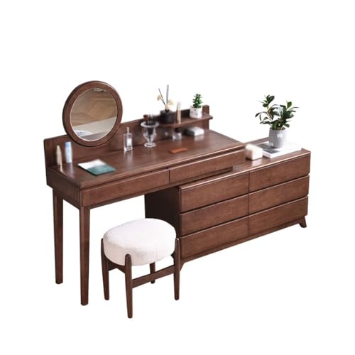 ksjdieunf Schminktisch Moderner Schminktisch, Aufbewahrungsschrank, integrierter runder Schminkspiegel, ausziehbarer Schrank, Schlafzimmerschreibtisch Waschtisch Zum Anziehen ksjdieunf Schminktisch Moderner Schminktisch, Aufbewahrungsschrank, integrierter runder Schminkspiegel, ausziehbarer Schrank, Schlafzimmerschreibtisch Waschtisch Zum Anziehen von ksjdieunf