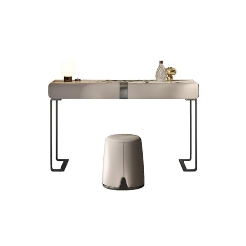 ksjdieunf Schminktisch Schminktisch aus Schiefer for Zuhause, Schlafzimmer, kleine Wohnung, moderner, einfacher, Aufbewahrungsschrank Waschtisch Zum Anziehen(B) von ksjdieunf