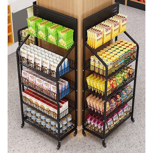 ksxnkhk 2 Stück freistehendes Verkaufsregal für den Supermarkt, großes Kartoffelchip-Regal für die Speisekammer zu Hause mit abnehmbaren Haken, Süßigkeiten-Organizer-Ständer für Kinos, Con ksxnkhk 2 Stück freistehendes Verkaufsregal für den Supermarkt, großes Kartoffelchip-Regal für die Speisekammer zu Hause mit abnehmbaren Haken, Süßigkeiten-Organizer-Ständer für Kinos, Con von ksxnkhk