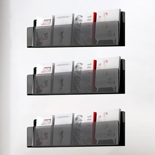 ksxnkhk 3 Stück Zeitschriftensammler aus Acryl, 40 60 80 100 120 cm, hängendes Bücherregal für das Wohnzimmer, Literaturdisplay für den Leseraum, Prospektständer, Aufbewahrung von Schallpl ksxnkhk 3 Stück Zeitschriftensammler aus Acryl, 40 60 80 100 120 cm, hängendes Bücherregal für das Wohnzimmer, Literaturdisplay für den Leseraum, Prospektständer, Aufbewahrung von Schallpl von ksxnkhk