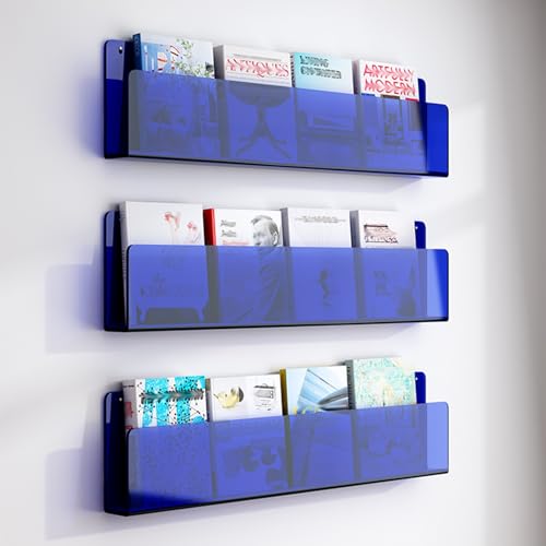 ksxnkhk 3-teiliger Zeitschriftenständer aus Acryl zur Wandmontage, Badezimmer-Buch- und Literaturanzeige für den Empfangsbereich, Leseraum, Büro, Schule, Prospektständer, Aufbewahrung, Pos ksxnkhk 3-teiliger Zeitschriftenständer aus Acryl zur Wandmontage, Badezimmer-Buch- und Literaturanzeige für den Empfangsbereich, Leseraum, Büro, Schule, Prospektständer, Aufbewahrung, Pos von ksxnkhk