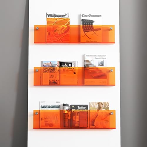 ksxnkhk 3er-Pack orangefarbener Zeitschriftenständer aus Acryl, Prospekthalter, hängendes Bücherregal für Arbeitszimmer/Buchhandlung, Wartezimmer, Literaturständer, 40 60 80 100 120 cm LAN ksxnkhk 3er-Pack orangefarbener Zeitschriftenständer aus Acryl, Prospekthalter, hängendes Bücherregal für Arbeitszimmer/Buchhandlung, Wartezimmer, Literaturständer, 40 60 80 100 120 cm LAN von ksxnkhk