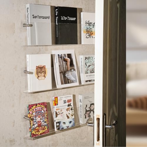 ksxnkhk 3er-Packung durchsichtiges Zeitschriftenregal aus Acryl für die Wand, transparenter Zeitungs-Organizer für das Home-Office und Badezimmer, hängende Aktenordner, Papieraufbewahrung ksxnkhk 3er-Packung durchsichtiges Zeitschriftenregal aus Acryl für die Wand, transparenter Zeitungs-Organizer für das Home-Office und Badezimmer, hängende Aktenordner, Papieraufbewahrung von ksxnkhk
