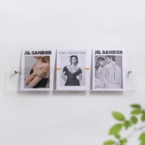 ksxnkhk Acryl-Zeitschriftenhalter-Wandhalterung, transparentes Broschüren-Aufbewahrungsregal für Büro, Wartezimmer, Schule, Bücherregal-Organizer, Schallplattenständer, Papierkram-Display ksxnkhk Acryl-Zeitschriftenhalter-Wandhalterung, transparentes Broschüren-Aufbewahrungsregal für Büro, Wartezimmer, Schule, Bücherregal-Organizer, Schallplattenständer, Papierkram-Display von ksxnkhk