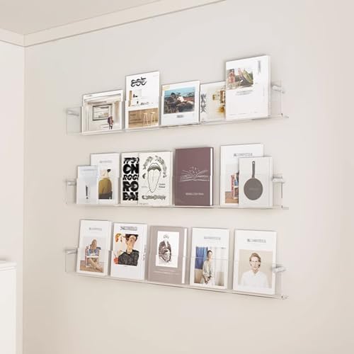 ksxnkhk An der Wand montierter, durchsichtiger Zeitschriften- und Broschürenhalter aus Acryl, 1 2 3 4 Stück, Zeitungsständer für Restaurants, Badezimmer, Büros, Bücherregal, Ständer für hä ksxnkhk An der Wand montierter, durchsichtiger Zeitschriften- und Broschürenhalter aus Acryl, 1 2 3 4 Stück, Zeitungsständer für Restaurants, Badezimmer, Büros, Bücherregal, Ständer für hä von ksxnkhk