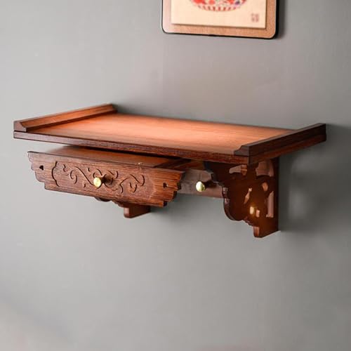 ksxnkhk An der Wand montierter Kleiner Schrein, Altartisch, Ausstellungsstück, Butsudan-Statue, Meditations-Pooja-Schrank, Wandregal für Räucheropfer, idealer buddhistischer Altar für Zuha ksxnkhk An der Wand montierter Kleiner Schrein, Altartisch, Ausstellungsstück, Butsudan-Statue, Meditations-Pooja-Schrank, Wandregal für Räucheropfer, idealer buddhistischer Altar für Zuha von ksxnkhk