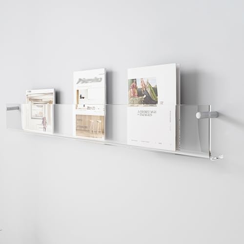 ksxnkhk An der Wand montierter Zeitschriftenständer aus klarem Acryl, Prospektständer, Bücherregal für Aktenordner, Papiere, hängender Postsortierer, Organizer, Heimbüro-Dekor (Farbe:, Grö von ksxnkhk