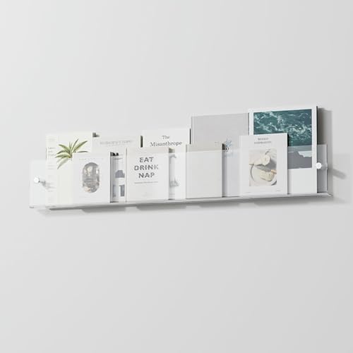 ksxnkhk Durchsichtiger Broschürenständer aus Acryl zur Wandmontage, leichte Zeitschriften- und Zeitungshalter für Aktenordner, Planer, Bücher, Ablage, Alben, Schallplatten-Organizer (Farbe ksxnkhk Durchsichtiger Broschürenständer aus Acryl zur Wandmontage, leichte Zeitschriften- und Zeitungshalter für Aktenordner, Planer, Bücher, Ablage, Alben, Schallplatten-Organizer (Farbe von ksxnkhk