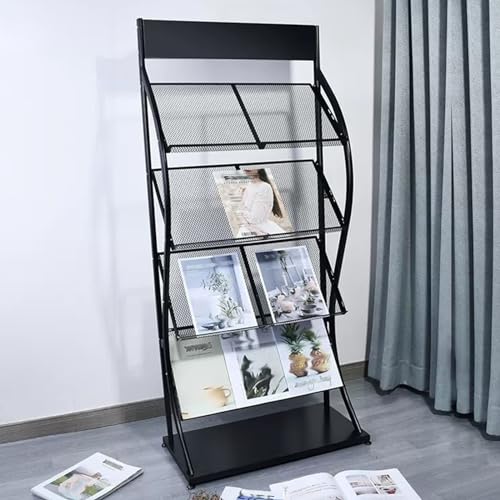 ksxnkhk Großer Zeitschriftenhalter, Bodenständer, Zeitungsständer für Bücher, Aktenordner, Broschüren, langlebige Literaturanzeige, Schulbibliothek, Bankrezeption ksxnkhk Großer Zeitschriftenhalter, Bodenständer, Zeitungsständer für Bücher, Aktenordner, Broschüren, langlebige Literaturanzeige, Schulbibliothek, Bankrezeption von ksxnkhk