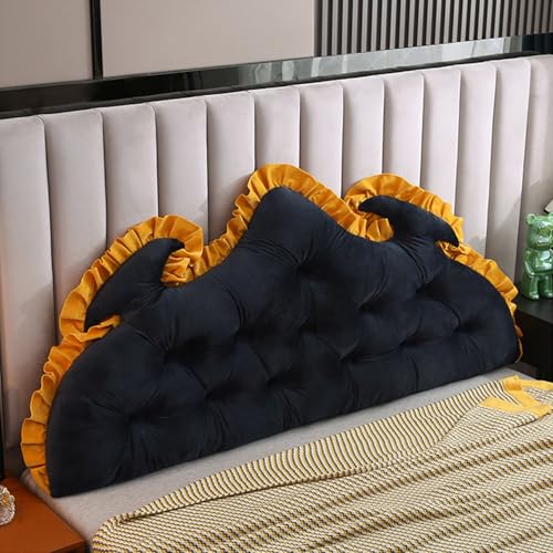 ksxnkhk Keilförmiges Kopfteilkissen, Bettkissen, Dreieckiges Lesekissen, Lordosenstütze, Taillenrückenlehne, Weiches Sofa-Tagesbett-Positionierungspolster,B,200 * 70cm ksxnkhk Keilförmiges Kopfteilkissen, Bettkissen, Dreieckiges Lesekissen, Lordosenstütze, Taillenrückenlehne, Weiches Sofa-Tagesbett-Positionierungspolster,B,200 * 70cm von ksxnkhk