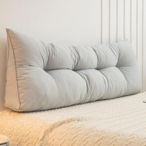 ksxnkhk Keilkissen, Kopfteil-Rückenstützkissen für Doppelbetten, weiche, Gewaschene Baumwolle, gepolsterte Lesekissen, für Sofa, Lendenwirbelstütze, F, 200 x 50 x 15 cm ksxnkhk Keilkissen, Kopfteil-Rückenstützkissen für Doppelbetten, weiche, Gewaschene Baumwolle, gepolsterte Lesekissen, für Sofa, Lendenwirbelstütze, F, 200 x 50 x 15 cm von ksxnkhk