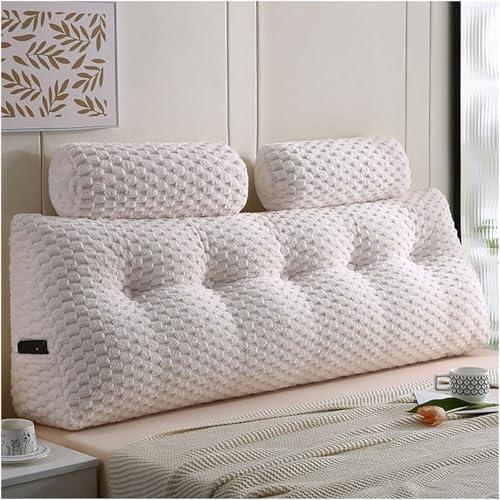 ksxnkhk Kopfteil Großes Rückenkissen, Bequemes Lesekissen Und Rückenlehne Im Bett, Für Sofa, Wandtag Mit Abnehmbarem,Weiß,193 * 50 20cm ksxnkhk Kopfteil Großes Rückenkissen, Bequemes Lesekissen Und Rückenlehne Im Bett, Für Sofa, Wandtag Mit Abnehmbarem,Weiß,193 * 50 20cm von ksxnkhk