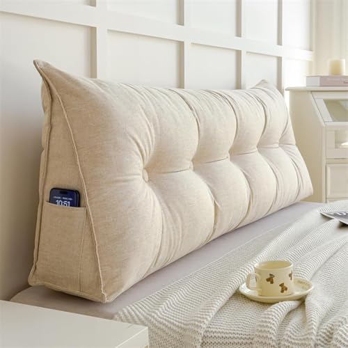 ksxnkhk Kopfteile für Betten Lendenkissen für Bett, Lesekissen, Rückenlehne, dreieckiges Keil-Kopfteil, Nackenrolle, Stützkissen, A, 150 x 50 x 20 cm von ksxnkhk