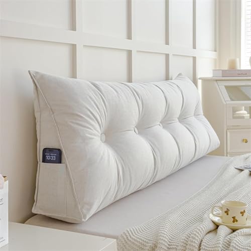 ksxnkhk Kopfteile für Betten Lendenkissen für Bett, Lesekissen, Rückenlehne, dreieckiges Keil-Kopfteil, Nackenrolle, Stützkissen, B, 60 x 50 x 20 cm von ksxnkhk