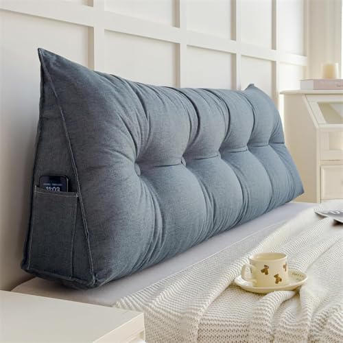 ksxnkhk Kopfteile für Betten Lendenkissen für Bett, Lesekissen, Rückenlehne, dreieckiges Keil-Kopfteil, Nackenrolle, Stützkissen, E, 60 x 50 x 20 cm von ksxnkhk