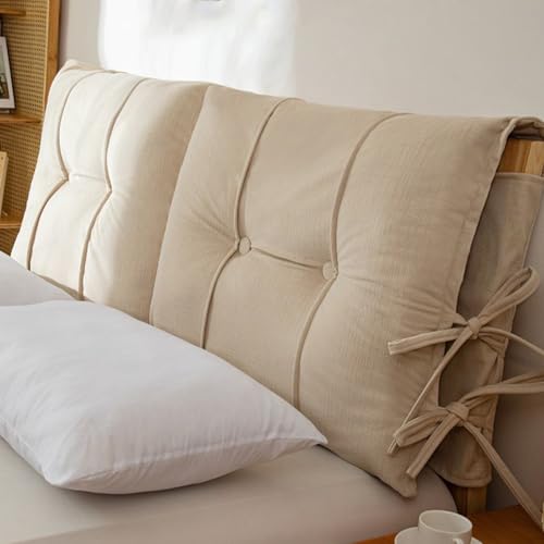 ksxnkhk Kopfteilkissen Twin mit Riemen Vollbezug Antikollisionskeil Große Rückenlehne zur Bettunterstützung, dekorativ Queen Size Abnehmbar ksxnkhk Kopfteilkissen Twin mit Riemen Vollbezug Antikollisionskeil Große Rückenlehne zur Bettunterstützung, dekorativ Queen Size Abnehmbar von ksxnkhk