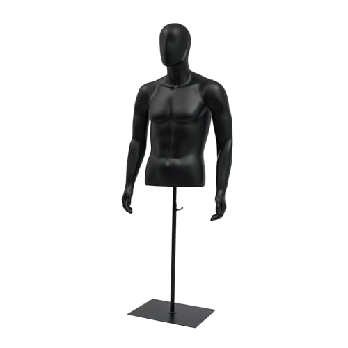 ksxnkhk Manichino maschile Busto, Modello di Abbigliamento in Metallo regolabile in Altezza da 4,4 a 5,9 piedi Con braccio staccabile cucito per negozio al dettaglio beige Marrone ksxnkhk Manichino maschile Busto, Modello di Abbigliamento in Metallo regolabile in Altezza da 4,4 a 5,9 piedi Con braccio staccabile cucito per negozio al dettaglio beige Marrone von ksxnkhk