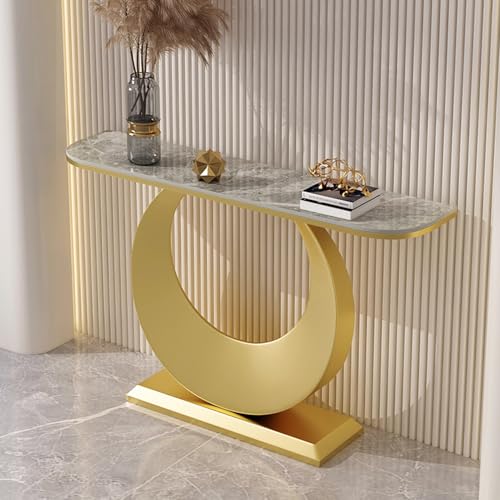 ksxnkhk Moderner Konsolentisch, Eingangsbereich, 100 cm (39,4 Zoll) (Gold) von ksxnkhk