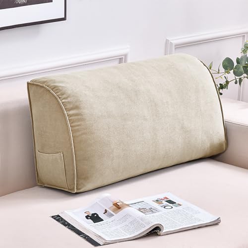 ksxnkhk Samt-Keilkissen-Kopfteil für Twin-Daybed – Ergonomische Dreieck-Rückenlehne, Rückenlehne für Doppelbett, Abnehmbarer, waschbarer Bezug, Flauschige Kissen, Leinen, 31,45 Zoll ksxnkhk Samt-Keilkissen-Kopfteil für Twin-Daybed – Ergonomische Dreieck-Rückenlehne, Rückenlehne für Doppelbett, Abnehmbarer, waschbarer Bezug, Flauschige Kissen, Leinen, 31,45 Zoll von ksxnkhk