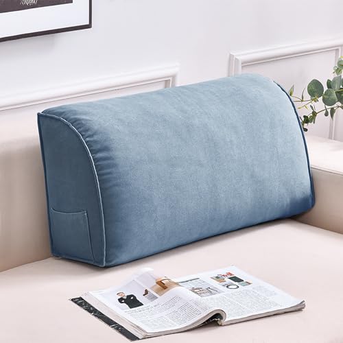 ksxnkhk Samt-Keilkissen-Kopfteil für Twin-Daybed – Ergonomische Dreieck-Rückenlehne, Rückenlehne für Doppelbett, Abnehmbarer, waschbarer Bezug, Flauschige Kissen,Blau,27.4in ksxnkhk Samt-Keilkissen-Kopfteil für Twin-Daybed – Ergonomische Dreieck-Rückenlehne, Rückenlehne für Doppelbett, Abnehmbarer, waschbarer Bezug, Flauschige Kissen,Blau,27.4in von ksxnkhk