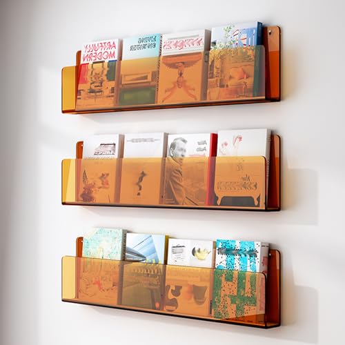 ksxnkhk Stück Zeitschriftensammler aus Acryl, 40 60 80 100 120 cm, hängendes Bücherregal für das Wohnzimmer, Literaturdisplay für den Leseraum, Prospektständer, Aufbewahrung von Schallplat ksxnkhk Stück Zeitschriftensammler aus Acryl, 40 60 80 100 120 cm, hängendes Bücherregal für das Wohnzimmer, Literaturdisplay für den Leseraum, Prospektständer, Aufbewahrung von Schallplat von ksxnkhk