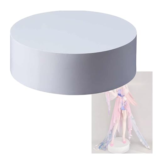ksxnkhk Supporto cilindrico Rotondo Bianco per decorazioni per Feste e manichini - Base portante robusta per negozi di Abbigliamento e spose (80x20 cm) von ksxnkhk