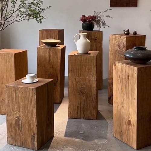 ksxnkhk Supporto in Legno massello per Feste, matrimoni ed eventi domestici - Base per espositore per Torte e Dessert Con Zoccolo 30x30x80 cm, esposizione di sculture, finitura Marrone ksxnkhk Supporto in Legno massello per Feste, matrimoni ed eventi domestici - Base per espositore per Torte e Dessert Con Zoccolo 30x30x80 cm, esposizione di sculture, finitura Marrone von ksxnkhk