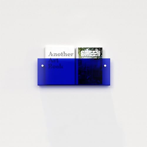 ksxnkhk Wandhalterung für Zeitschriftenhalter aus Acryl, Hängeregal für Kinderzimmer, Büro, Wohnzimmer, Broschürenständer, Aufbewahrung, Bücherregal, Schallplatten-Organizer (Farbe: Blau, von ksxnkhk