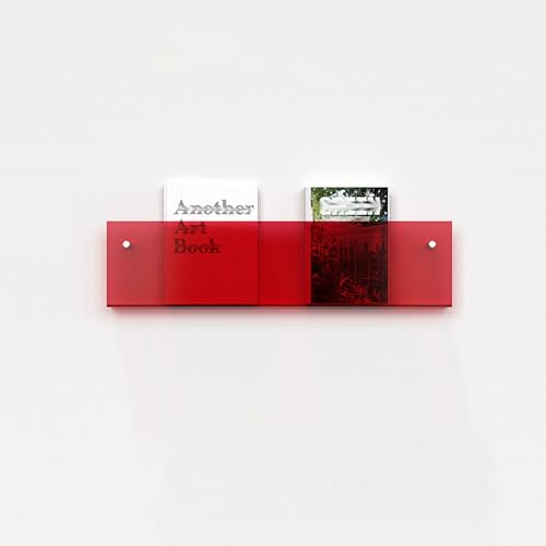 ksxnkhk Wandhalterung für Zeitschriftenhalter aus Acryl, hängendes Bücherregal für Kinderzimmer, Büro, Wohnzimmer, Broschürenständer, Aufbewahrung, Bücherregal, Schallplatten-Organizer (FA von ksxnkhk