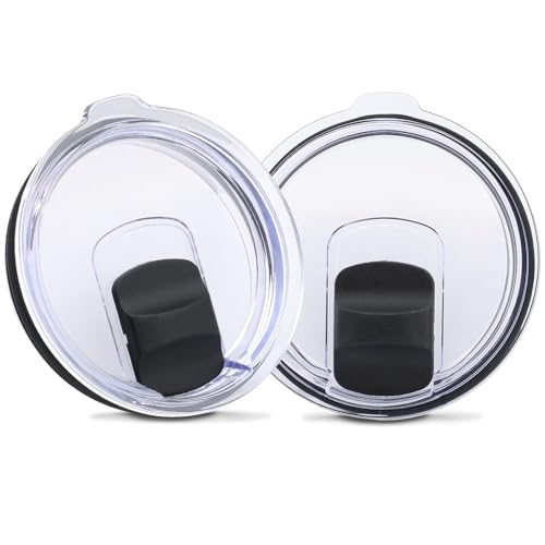 Ktxaby 2 Stück 30oz Magnetischer Becherdeckel mit 2 magnetischen Schieberschaltern Auslaufsichere Ersatzabdeckung Kompatibel mit Yeti 850ml Becher,992ml Strohhalm,400ml Tasse,Rambler,Ozark Trail von ktxaby