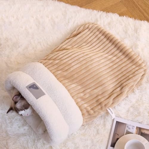 Katzenschlafsack, Cat Sleeping Bag,Katzenschlafsack Katzenhöhle,Cat Winter Sleeping Bag,Blanket Ultra Soft Cotton Fabric,Braun,L Katzenschlafsack, Cat Sleeping Bag,Katzenschlafsack Katzenhöhle,Cat Winter Sleeping Bag,Blanket Ultra Soft Cotton Fabric,Braun,L von kuchenuten