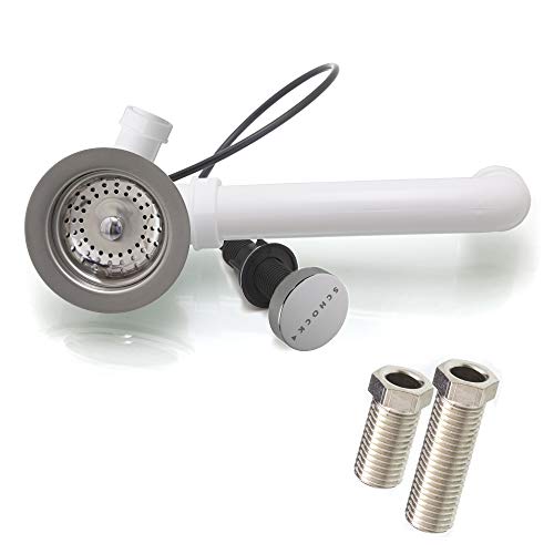 Spülenablauf 3 1/2 Zoll Siebkorbventil und Drehexcenter im Schock-Design (Original-Teile) Ø 114 mm Ablaufgarnitur EXV35-R-15-0-0-SV von küchenmix