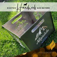 Feuerkiste - Allgäuliebe Feuertonne | Kuh Berge Allgäu Echte Handarbeit Aus Bayern von kueheimnetz