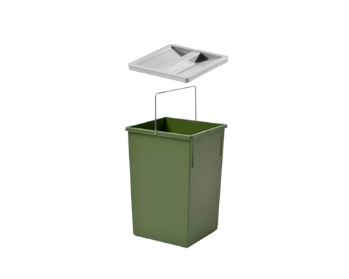 Hailo Inneneimer 1073259 | Abfalleimer 15 Liter mit Deckel | in den Maßen 220 x 230 x 350 mm | Grün Hailo Inneneimer 1073259 | Abfalleimer 15 Liter mit Deckel | in den Maßen 220 x 230 x 350 mm | Grün von kuekom
