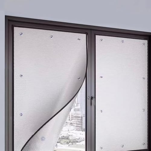 Aluminiumfolie,Wärmeisolierung Sonnenschutzfolie,Reflektierende Fensterfolie Sichtschutzfolie für Büro,Zuhause,Innen oder Außen,Verdunkelungsfolie Hitzefolie Anti-UV (90x160cm/35 x63) von kufu01