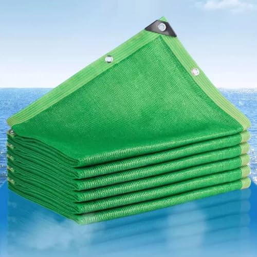 Grünes Sonnenschutznetz Sichtschutznetz mit Ösen,99% UV-Schutz Schatten Netz für Gewächshaus/Garten/Innenhof/Carport/Balkon,132 Größen Wasserdicht Beschattungsnetz (1x3m/3.3x9.8ft) von kufu01
