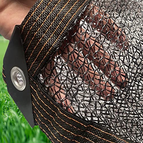 Outdoor-Sonnenschutznetz,Schwarzes 4-Pin-Schattennetz,50% Schattierungsnetz Sichtschutznetz,Shading Net mit Ösen,für Balkongarten-Gewächshaus-Sukkulentenpflanzen (2x2m/6.6x6.6ft) von kufu01