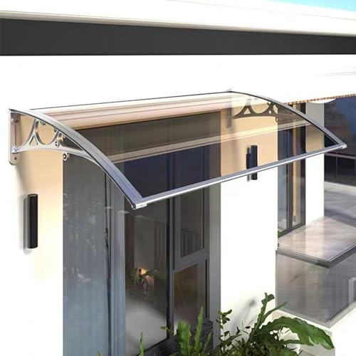 Vordach für Haustür,Haustürvordach Pultvordach aus 2.5mm Dicke Transparentes Polycarbonat,Uv-Schutz Vor Regen und Schnee Vordach Überdachung Haustürvordach,4 Farben Optional (100x200cm/39"x79",C) Vordach für Haustür,Haustürvordach Pultvordach aus 2.5mm Dicke Transparentes Polycarbonat,Uv-Schutz Vor Regen und Schnee Vordach Überdachung Haustürvordach,4 Farben Optional (100x200cm/39"x79",C) von kufu01