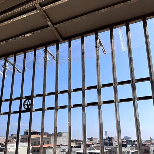 Vordach für Haustür im Modernen Design,Pultvordach,Vordach Überdachung Haustürvordach,Schlagfeste Polycarbonat-Abdeckung,Pultbogenvordach für Garage,Balkon,Fenster (40x260cm/16 x102) von kufu01