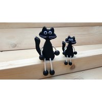 Kantenhocker Katze Frosch Engel Elch Elefant Nikolaus Holz Deko von kuhara