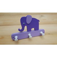 Kindergarderobe Holz Elefant Hakenleiste Wandhaken Kleiderleiste Kleiderhaken von kuhara