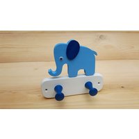 Kindergarderobe Holz Elefant Hakenleiste Wandhaken Kleiderleiste Kleiderhaken von kuhara
