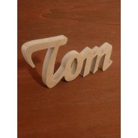 Namenszug Holzbuchstaben Name Holz Schrift Türschild Raumwort von kuhara